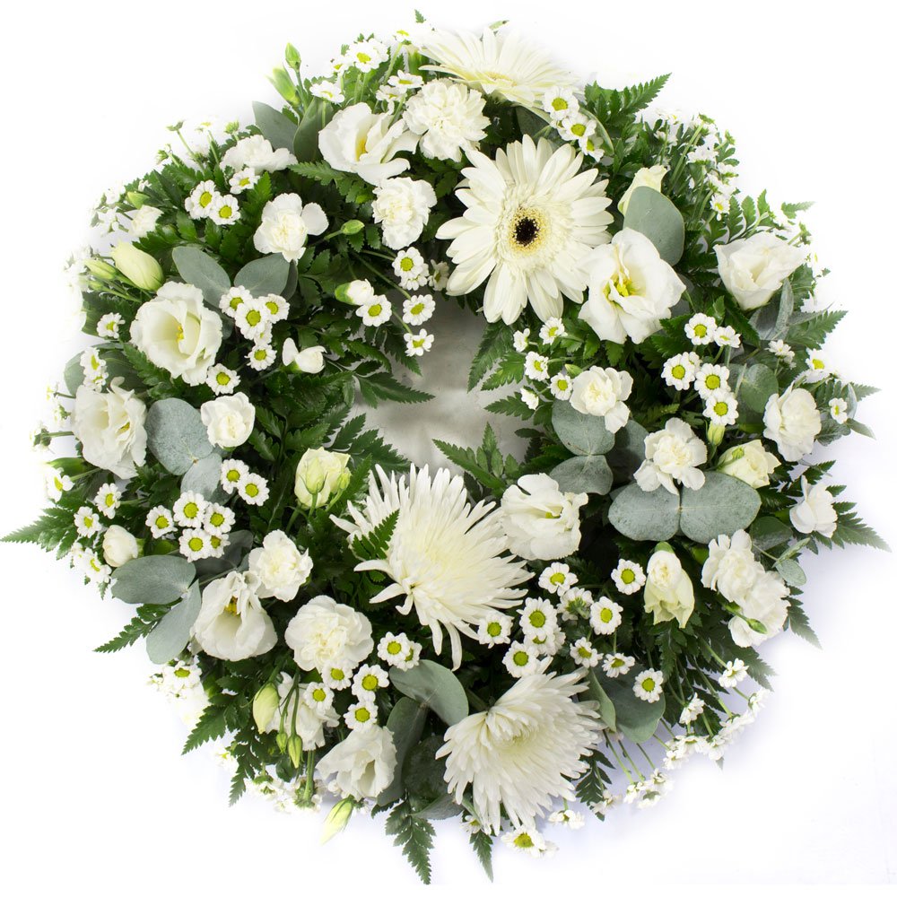 Classic Wreath in White -SYM-321