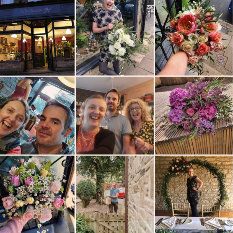 Roxanne and Pete at Lily Blossom Florist